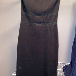 bebe Black Strapless Dress